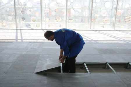 آموزش نصب کف کاذب