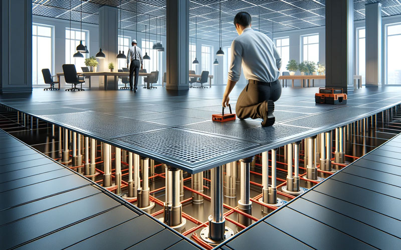 کف کاذب و معرفی بهترین کف های کاذب با لیست قیمت و خرید کف کاذب و بررسی هزینه نصب انواع کف کاذب در آروست با مشاوره رایگان و سفارش آنلاین - قابلیت تنظیم ارتفاع