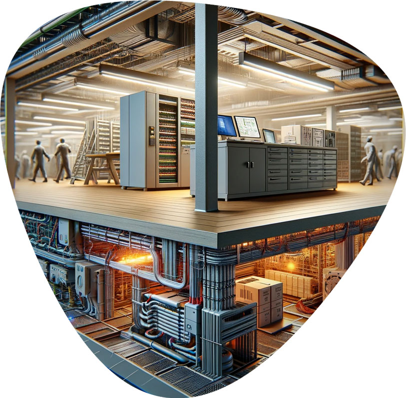 انواع کف کاذب و معرفی انواع کف های کاذب فلزی و آلومینیومی و لیست قیمت انواع کف کاذب با هزینه نصب در آروست با مشاوره رایگان و سفارش آنلاین انواع کف کاذب اتاق سرور انواع کف کاذب ایران انواع نصب کف کاذب انواع کف های کاذب انواع پوشش های کف کاذب انواع کفپوش - لزوم استفاده از کف کاذب در محیط‌های صنعتی